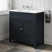 Butler & Rose Catherine Traditional 800mm Floorstanding Vanity Unit with Basin - Shadow Grey