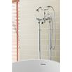 Butler & Rose Caledonia Lever Floor Standing Bath And Shower Mixer Tap With Shower Kit - Chrome