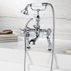 Butler & Rose Caledonia Pinch Bath And Shower Mixer Tap With Shower Kit - Chrome