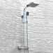 Andrew Exposed Dual Outlet Rigid Riser Thermostatic Shower Set