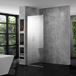 Aquadart Wetroom 800mm Clear Glass Panel With Polished Silver Profile
