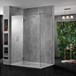Aquadart Clear Wetroom 10mm with Return and Side Panel