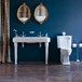 Arcade 1200mm Double Basin and Ceramic Console Legs