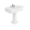 Arcade 900mm Basin with Overflow and Pedestal