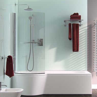 ArmourCast Arco Eco Shower Bath Right or Left Hand (inc leg pack) - 1700 x 855mm