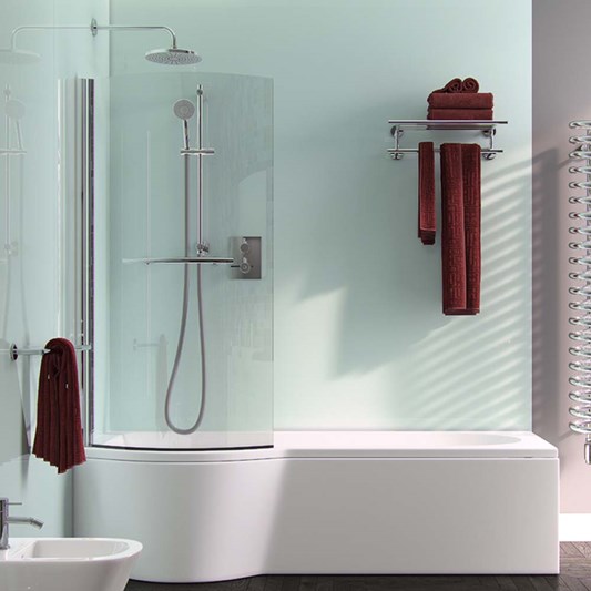 ArmourCast Arco Eco Shower Bath Right or Left Hand (inc leg pack) - 1700 x 850mm