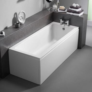 ArmourCast Bloque Small Single Ended Bath (inc leg pack) - 1400mm x 700mm