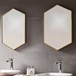 Bathroom Origins Docklands Hexagonal Mirror - Brushed Brass