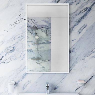 Bathroom Origins Docklands Rectangular Mirror 500 x 800mm - White