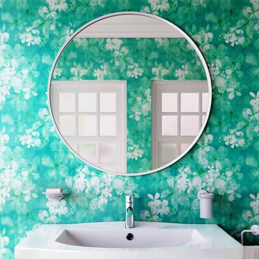 Bathroom Origins Docklands Round Mirror 600mm - White