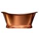 BC Designs Classic Roll Top Copper/Nickel Boat Bath - 1500 x 700mm & 1700 x 725mm