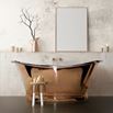 BC Designs Classic Roll Top Copper/Nickel Boat Bath - 1500 x 700mm