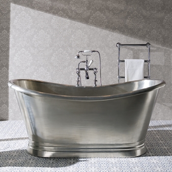 BC Designs Classic Roll Top Tin Boat Bath - 1500 x 725mm & 1700 x 725mm