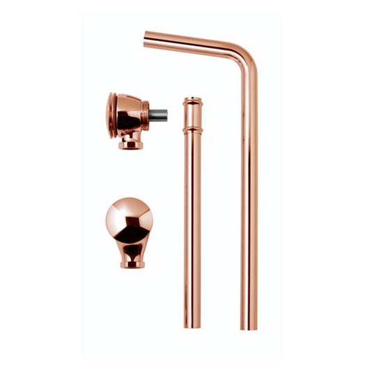 BC Designs Copper Push Down Exposed Extended Bath Waste