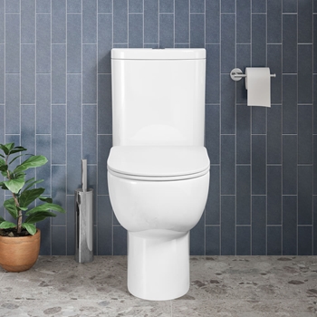 Harbour Serene Rimless Fully Back to Wall Toilet with Soft Close Seat