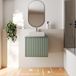 Billy 600mm Wall Hung Vanity Unit with Fluted Drawer Front & Countertop