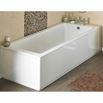 Drench High Gloss White Wooden Bath End Panel & Plinth - 750mm