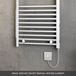 Brenton Apollo Electric Curved Heated Towel Rail - 22mm - 1000 x 500mm - On/Off Element
