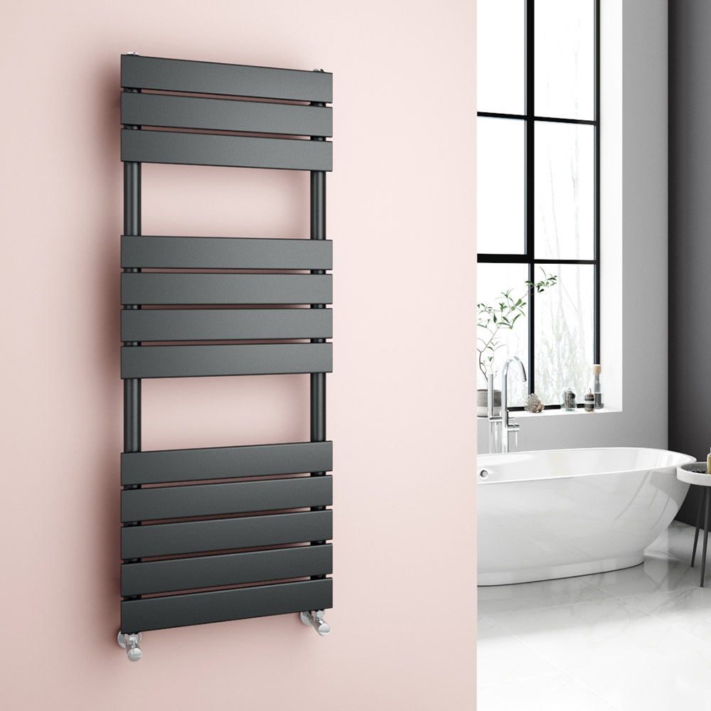 Details about   Modern Flat Panel Heated Towel Rail Radiator Anthracite 1600 x 600mm FREE Valves