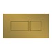 Britton Bathrooms Hoxton Dual Flush Plate, Cistern & Optional Wall Hung Frame - Brushed Brass