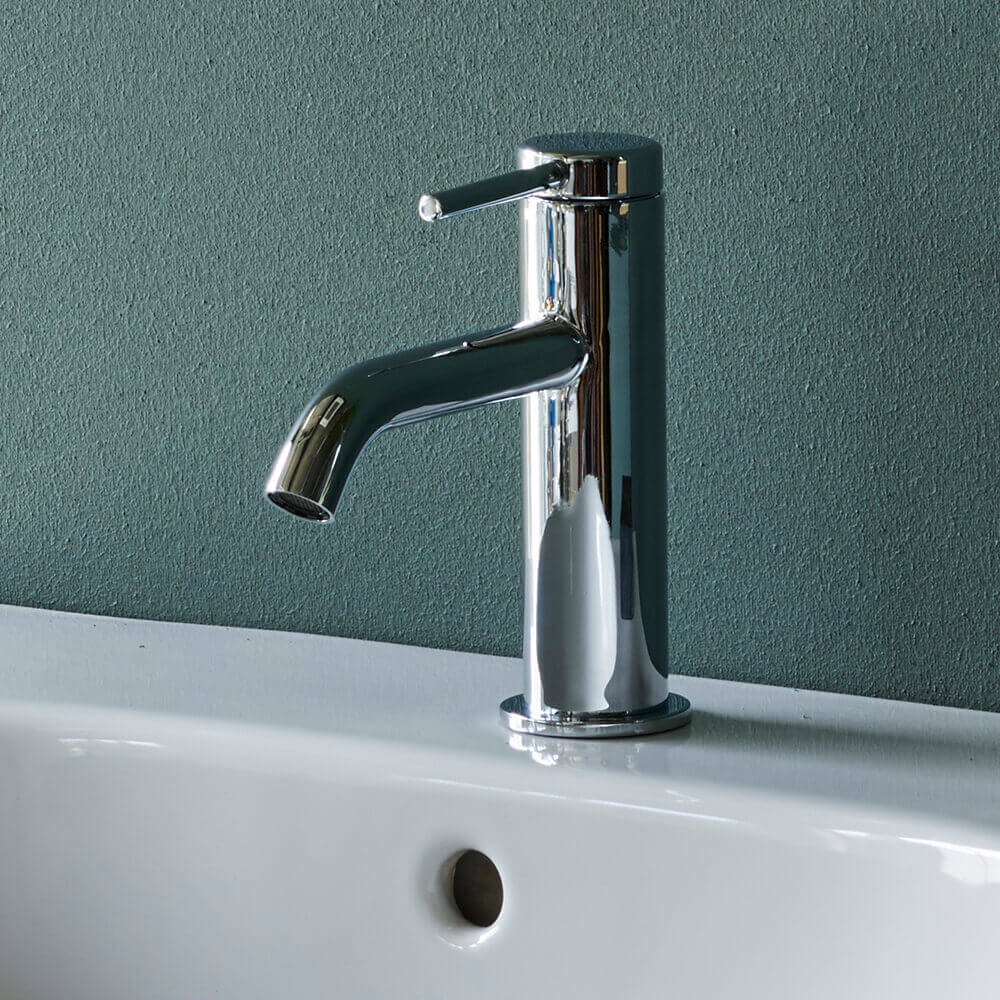 Chrome Basin Sink Mixer Tap Chrome Bathroom Faucet Waste Set TB3083S iBathUK 