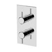 Britton Bathrooms Hoxton 2 Outlet Thermostatic Concealed Shower Valve - Chrome