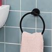 Britton Bathrooms Hoxton Towel Ring - Matt Black
