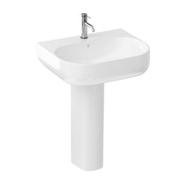Britton Bathrooms Milan Basin & Pedestal - 600mm