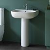 Britton Bathrooms Milan Basin & Pedestal - 500mm & 600mm