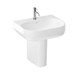 Britton Bathrooms Milan Basin & Semi-Pedestal - 500mm & 600mm