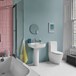 Britton Bathrooms Milan Basin & Pedestal - 500mm & 600mm