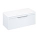 Britton Bathrooms Shoreditch 1000mm Single Drawer Wall Mounted Vanity Unit with Chrome Handle & Countertop