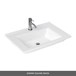 Britton Bathrooms Shoreditch 650mm Floorstanding Vanity Unit and Basin with Chrome Handles