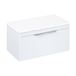 Britton Bathrooms Shoreditch 850mm Single Drawer Wall Mounted Vanity Unit with Chrome Handle & Countertop