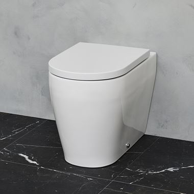 Britton Bathrooms Stadium Back to Wall Toilet & Soft Close Seat - 545mm Projection
