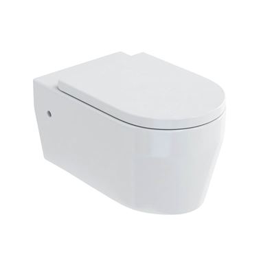 Britton Bathrooms Stadium Wall Hung Toilet & Soft Close Seat - 545mm Projection
