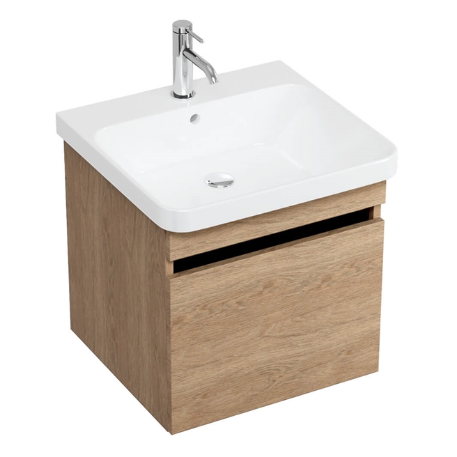 Britton Bathrooms Dalston 500mm Wall Mounted Vanity Unit and Basin