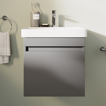 Britton Bathrooms Dalston 500mm Wall Mounted Vanity Unit and Basin | Drench
