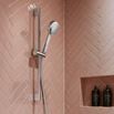 Britton Bathrooms Hoxton Shower Set with Outlet Elbow - Chrome