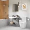 Britton Bathrooms Milan Rimless Close Coupled Toilet & Soft Close Seat - 650mm Projection