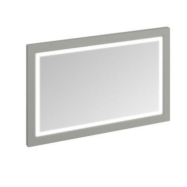 Burlington Wooden Framed 1200mm Mirror with LED Illumination - Dark Olive
