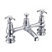Burlington Anglesey Bridge Mixer Tap with Swiveling Spout and Waste