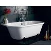 Burlington Avantgarde Back to Wall Roll Top Bath with Luxury Feet - 1700 x 750mm