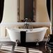 Burlington Bateau Roll Top Bath with Luxury Feet - Arc Feet - Chrome