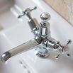 Burlington Claremont Tall Basin Mixer Tap with High Central Indice and Click Clack Waste