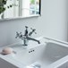 Burlington Claremont Tall Basin Mixer Tap with High Central Indice and Click Clack Waste