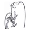 Burlington Claremont Tall Angled Deck Mounted Bath Shower Mixer with S Adjuster