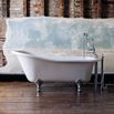 Burlington Harewood Slipper Bath with Luxury Feet - 1700 x 740mm - Arc Chrome Feet