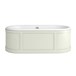 Burlington London Bath with Curved Surround, Overflow and Waste -1800 x 850mm
