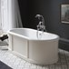 Burlington London Bath with Curved Surround, Overflow and Waste -1800 x 850mm